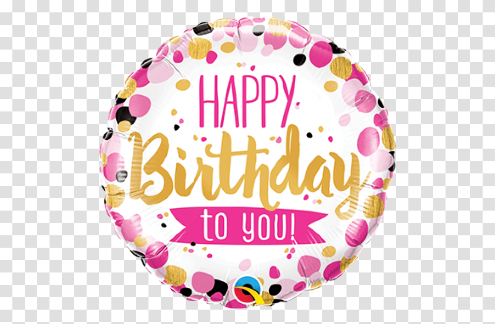 Foil Balloon Happy Birthday To You, Birthday Cake, Dessert, Food Transparent Png