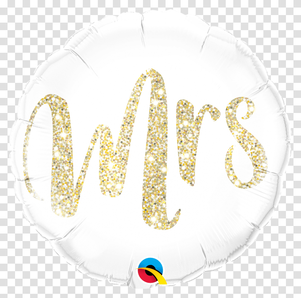 Foil Balloon Mrs Glitter, Handwriting, Calligraphy, Number Transparent Png