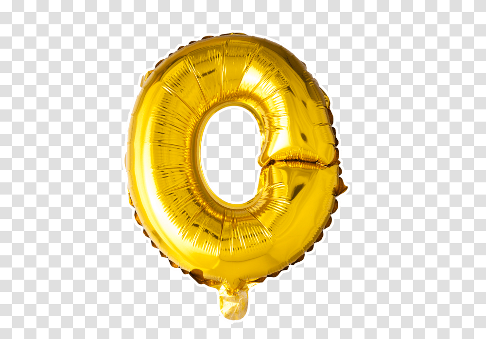 Foilballoon O 16 Balloon Letters O, Helmet, Lamp, Number Transparent Png