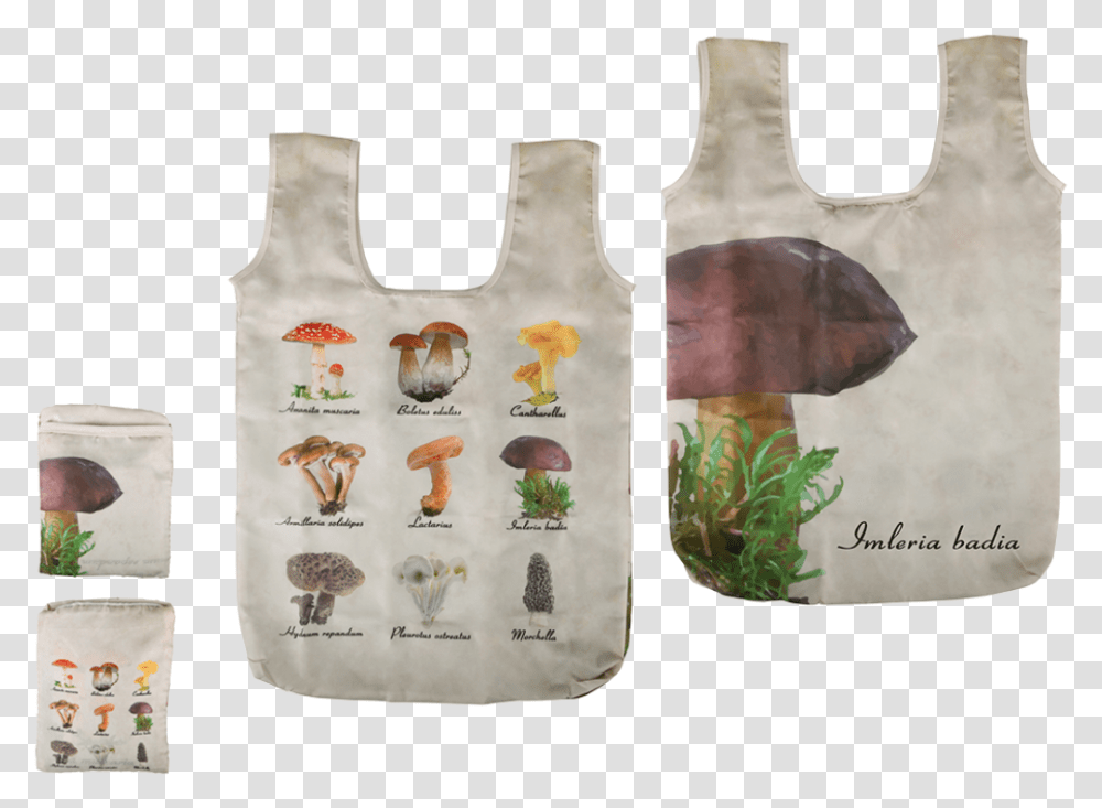 Foldable Bag Mushrooms Frog, Apparel, Bib, Bird Transparent Png