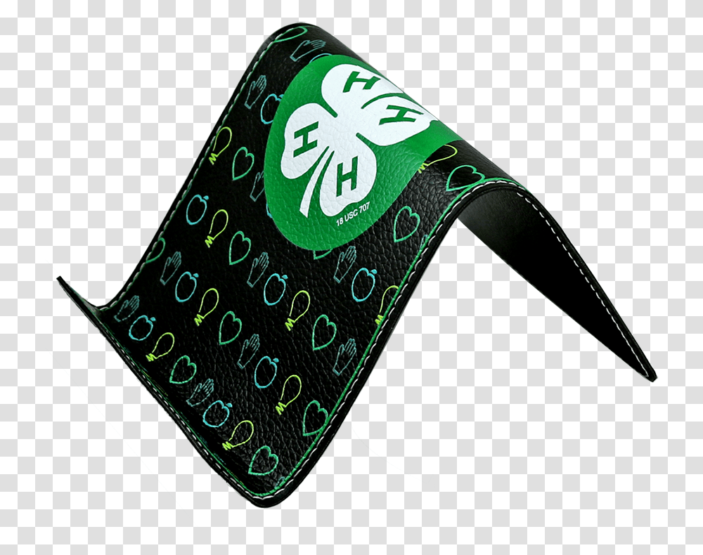 Foldable Leather 4 H Icon Phone Holder Drawing, Clothing, Text, Symbol, Green Transparent Png