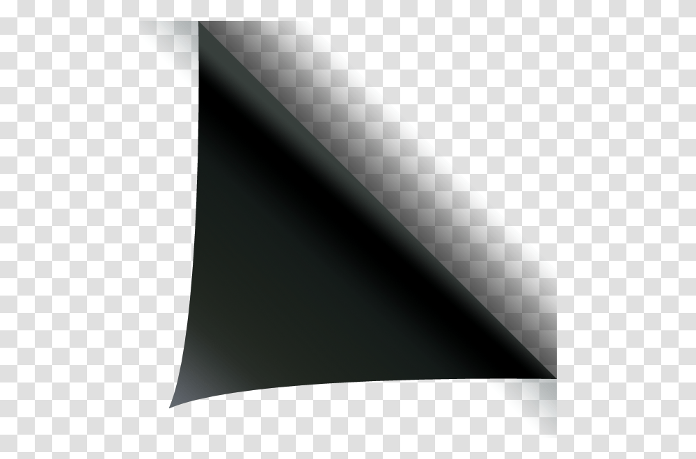 Folded Corner Monochrome, Triangle, Electronics, Screen Transparent Png