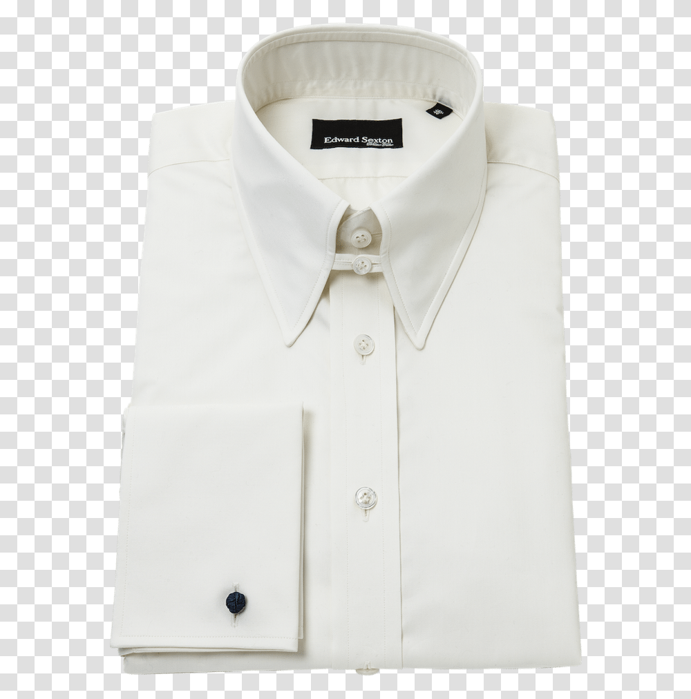 Folded Formal Shirt White, Apparel, Dress Shirt Transparent Png