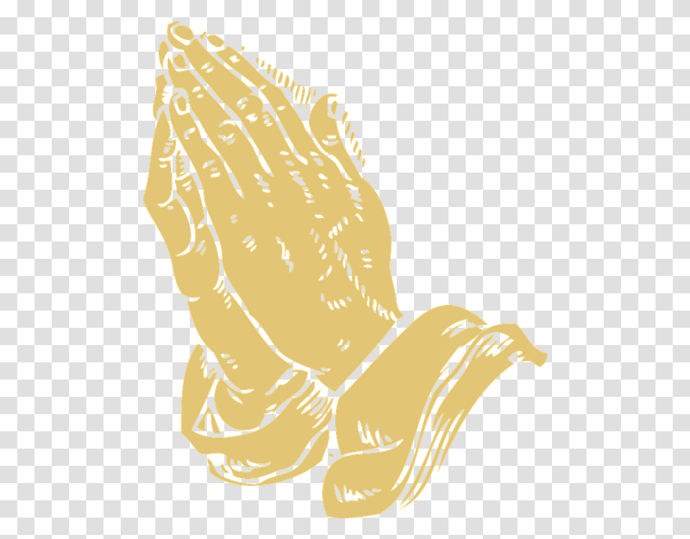 Folded Hands Praying Pray Prayer Gold Praying Hands, Worship, Plant Transparent Png
