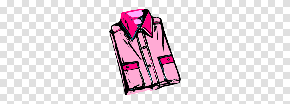 Folded Pink Shirt Clip Art, Apparel, Coat, Jacket Transparent Png