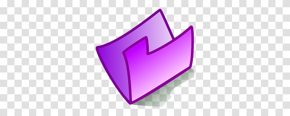 Folder Purple, Word, Bag Transparent Png