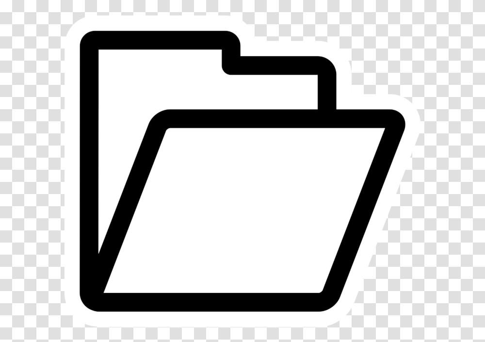 Folder Clipart Black And White, Electronics, File Binder, File Folder Transparent Png