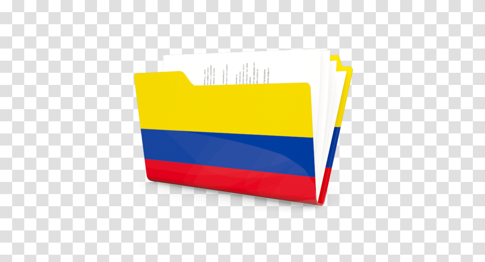 Folder Icon Illustration Of Flag Of Colombia, File, File Binder, File Folder Transparent Png