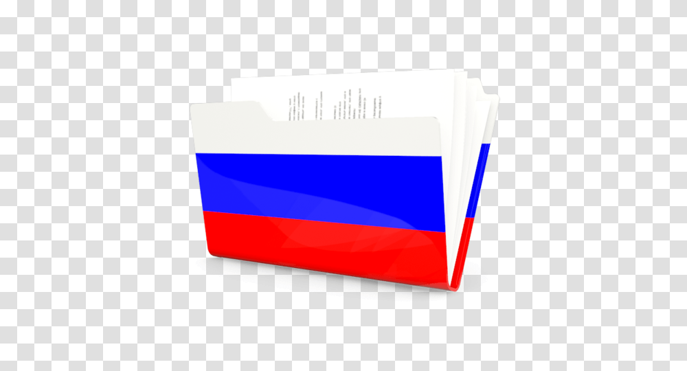 Folder Icon Illustration Of Flag Of Russia, File, Business Card, Paper Transparent Png