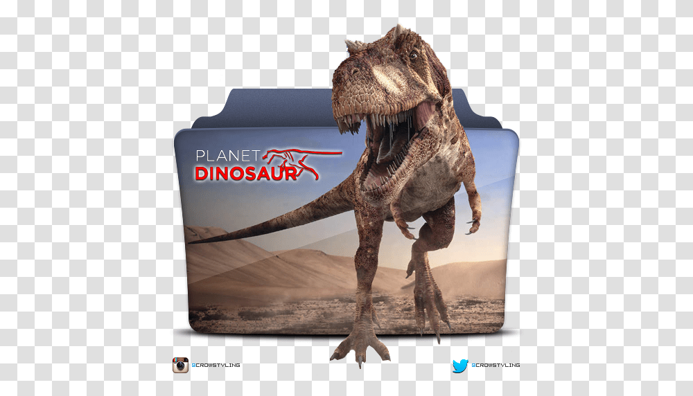 Folder Icons Planet Dinosaur, Reptile, Animal, T-Rex Transparent Png