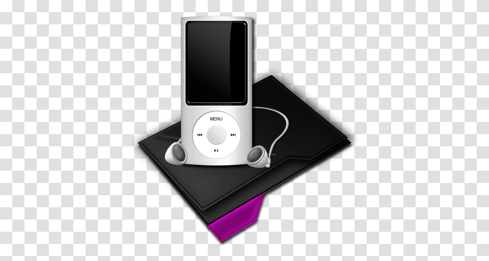Folder My Music Mp3 Purple Icon Vivid Icon Set Softiconscom Ipod, Electronics, Mobile Phone, Cell Phone, IPod Shuffle Transparent Png