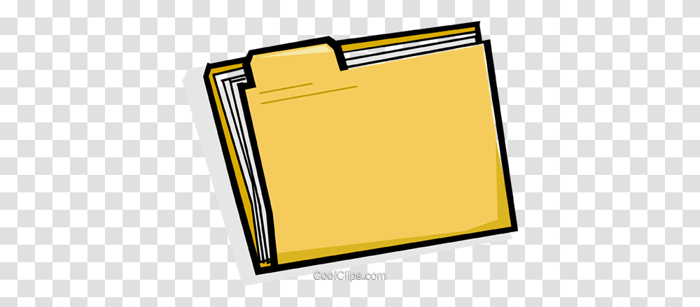 Folder Royalty Free Vector Clip Art Illustration, File Binder, File Folder Transparent Png