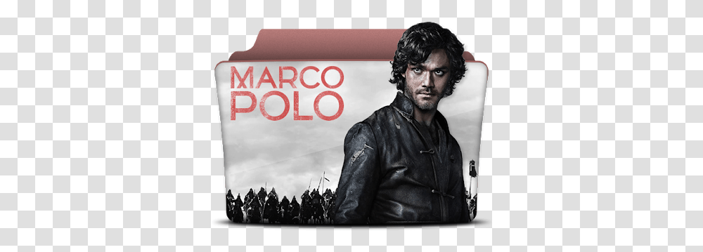 Folder Serie Marco Polo En Netflix, Clothing, Jacket, Coat, Person Transparent Png