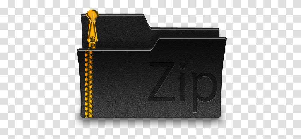 Folder Zip Gold Icon Coin Purse, Text, Symbol, Gun, Weapon Transparent Png