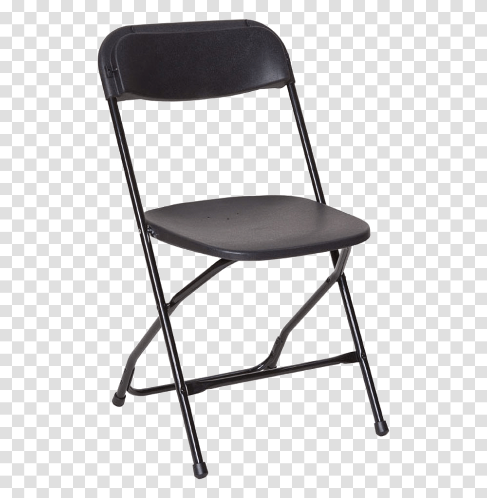 Folding Chair Photos Black Plastic Folding Chair, Furniture Transparent Png