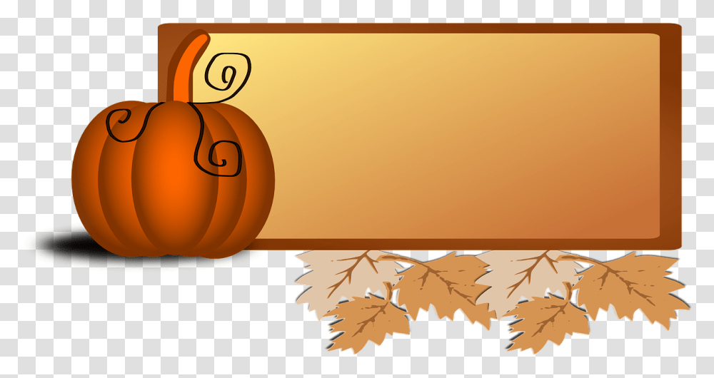 Foliage Pumpkin Leaves Autumn Fall Orange Sign Background Fall Clip Art, Scroll, Floral Design Transparent Png