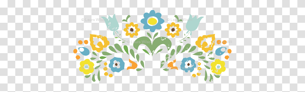 Folk Art Clipart Fiesta Flower, Floral Design, Pattern Transparent Png