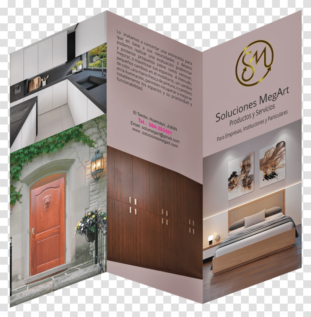 Folleto Solu Megart Interior Design, Advertisement, Poster, Flyer, Paper Transparent Png