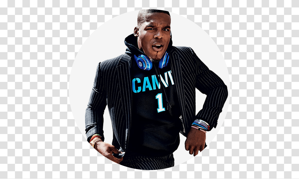 Follow Cam Newton Cameron Newton Style, Sleeve, Jacket, Coat Transparent Png