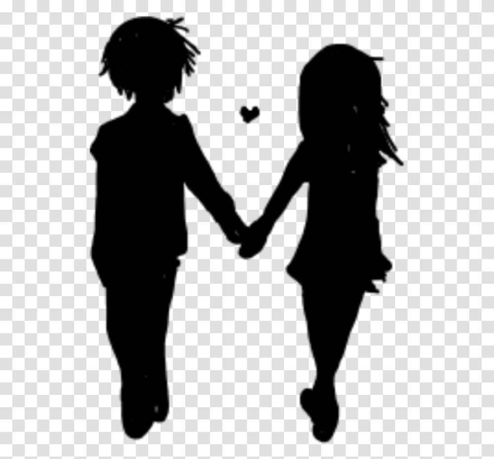 Follow My Insta If You Use Noel Couple Walking Holding Hands Silhouette, Gray, World Of Warcraft Transparent Png