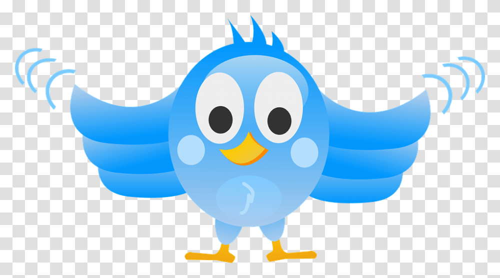 Follow Us On Twitter Bird Flapping Wings Clipart, Animal, Outdoors, Nature, Sea Life Transparent Png