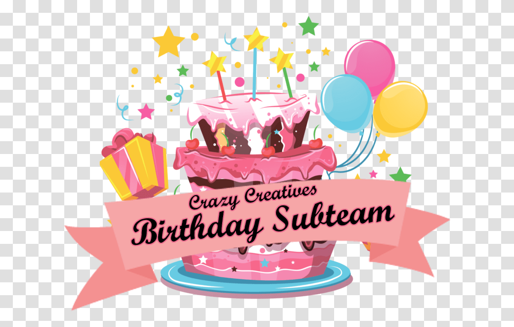 Fondos De Cartoon Jingfm Happy Birthday Cake, Dessert, Food, Cream, Creme Transparent Png