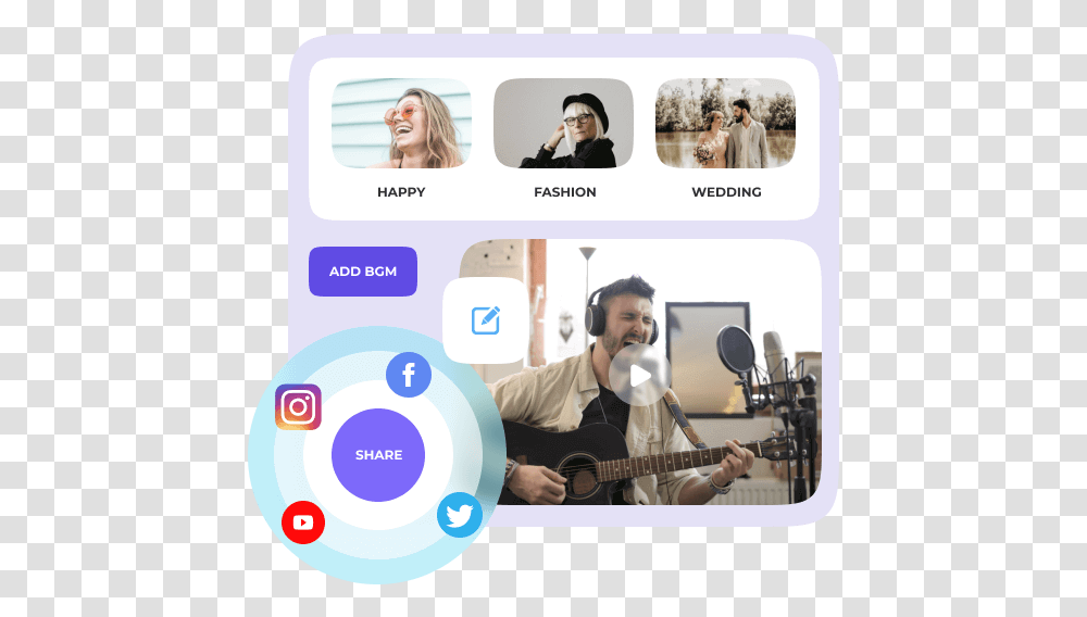 Fonelab Video Converter Ultimate Communication Device, Person, Guitar, Leisure Activities, Musical Instrument Transparent Png