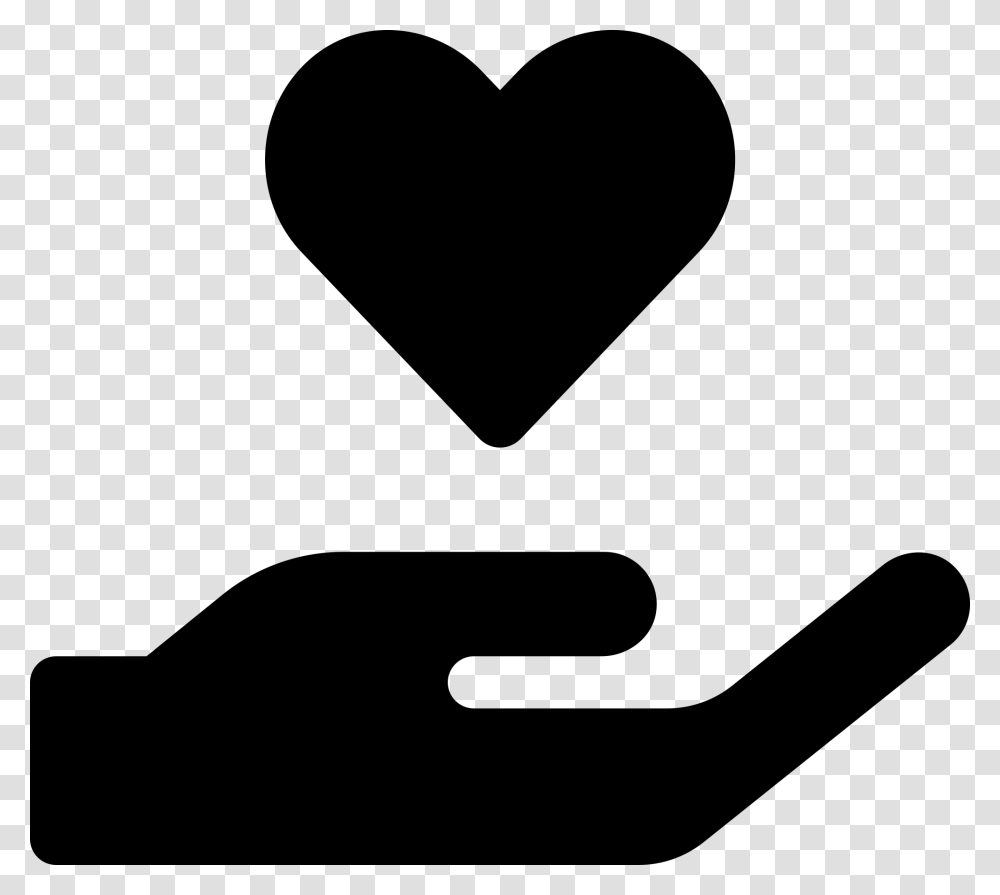 Font Awesome Solid Hand Holding Heart, Gray, World Of Warcraft Transparent Png