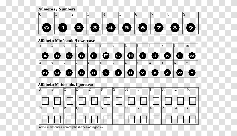 Font Details Alpha Shapes Octagons Amarula Fonte De Letra, Number, Chess Transparent Png