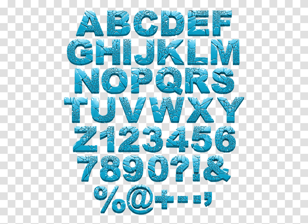 Font Ice, Alphabet, Word, Number Transparent Png