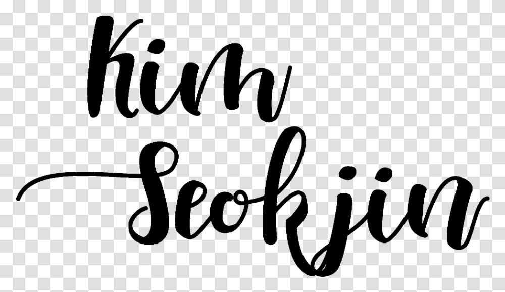 Font Kim Seokjin Seokjin Font, Calligraphy, Handwriting, Alphabet Transparent Png