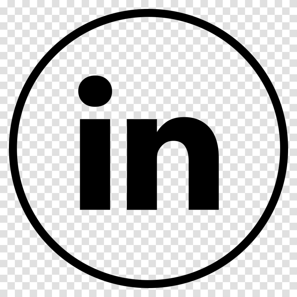 Font Linkedin White Black And White Linkedin Logo Free, Number, Trademark Transparent Png