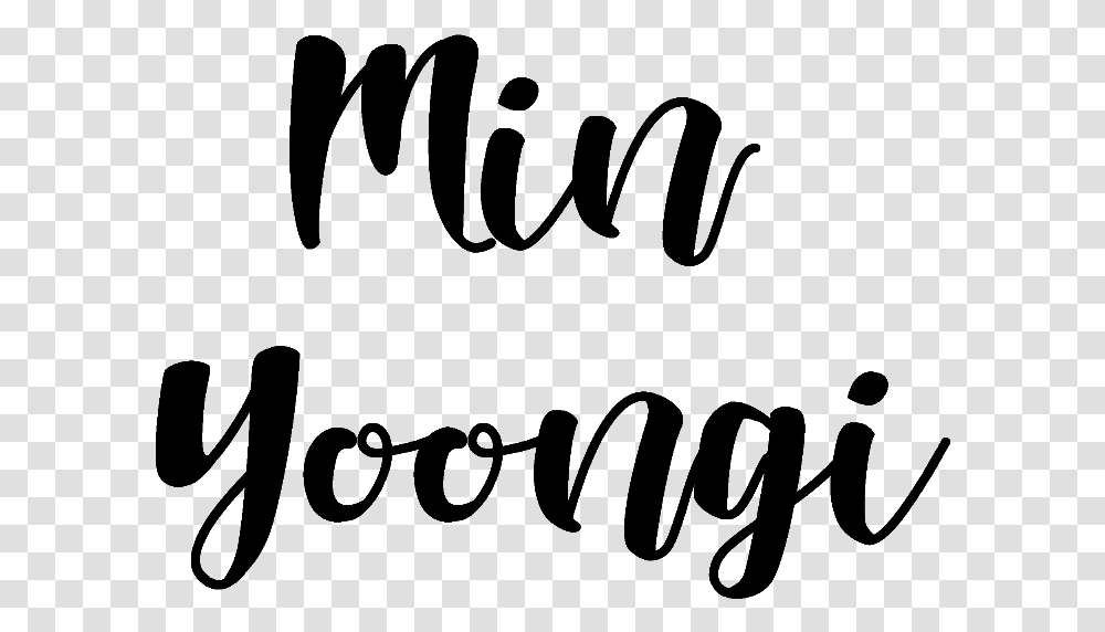 Font Min Yoongi Calligraphy, Handwriting, Alphabet, Letter Transparent Png
