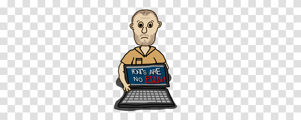 Fonts Person, Pc, Computer, Electronics Transparent Png