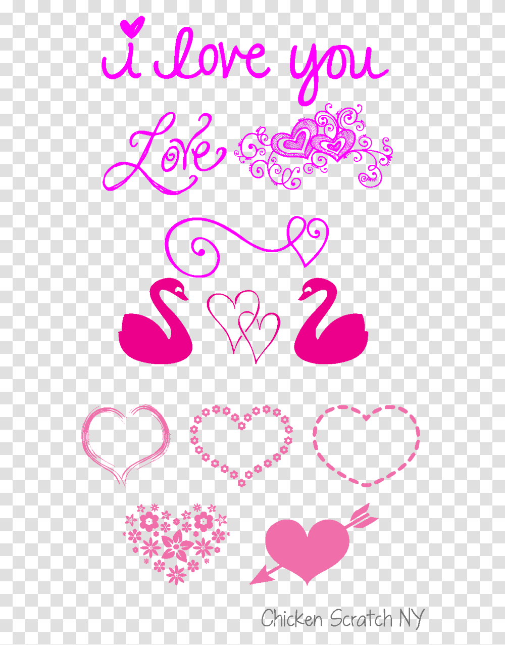 Fonts Girly, Heart, Text, Light, Poster Transparent Png