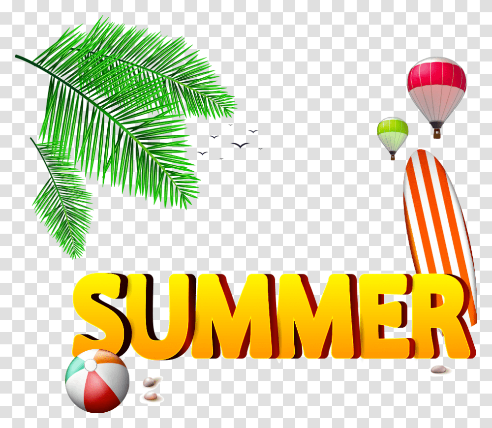 Fonts Summer Ball Beach File Hd Clipart Clipart Summer Beach Ball, Plant, Tree, Flyer Transparent Png