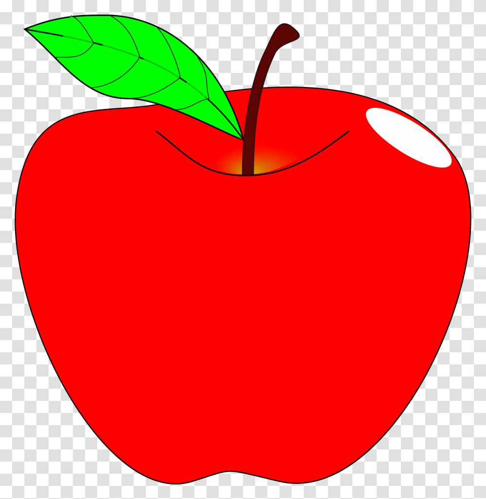 Food Apple Red Ripe Leaf Fruit Food Healthy Fre Background Clipart Apple, Plant Transparent Png