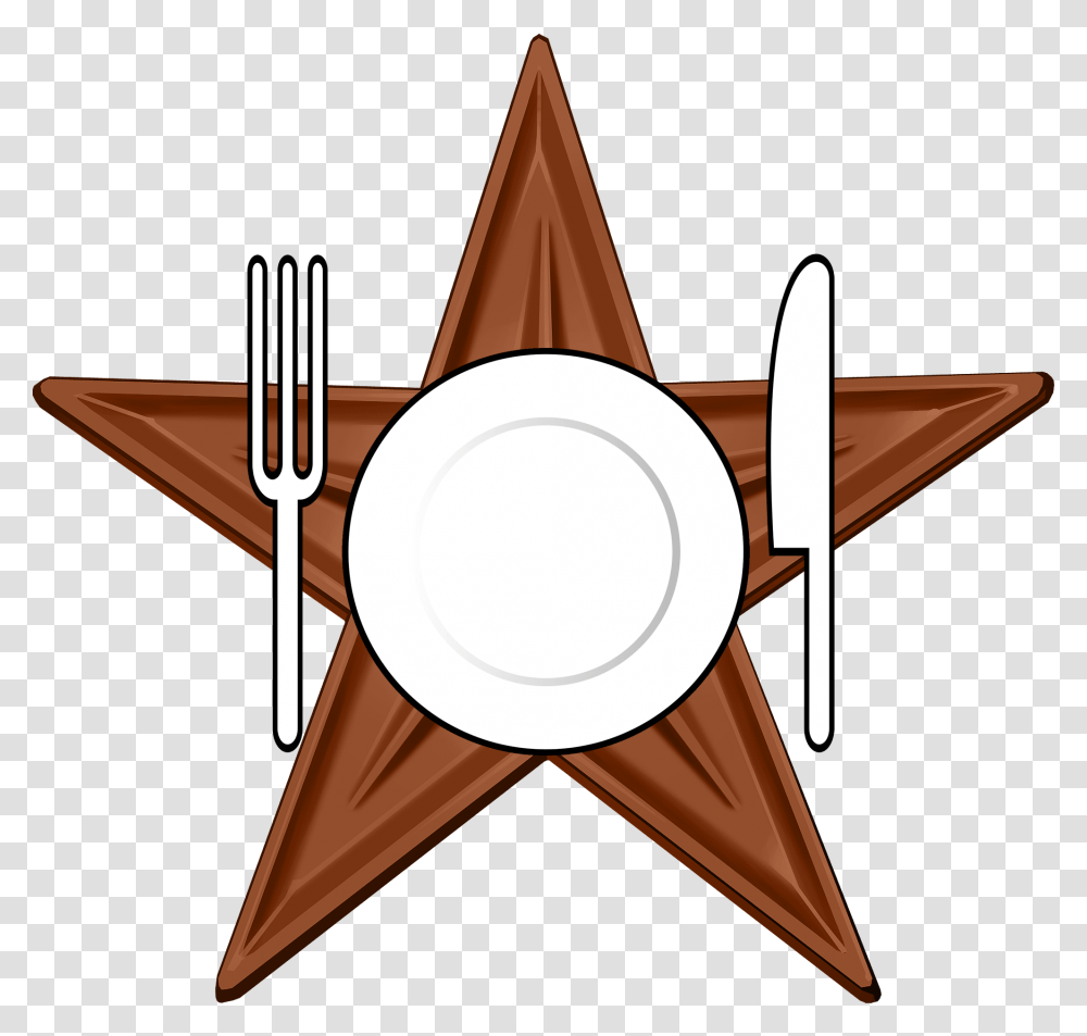 Food Barnstar Hires, Emblem, Star Symbol, Logo Transparent Png