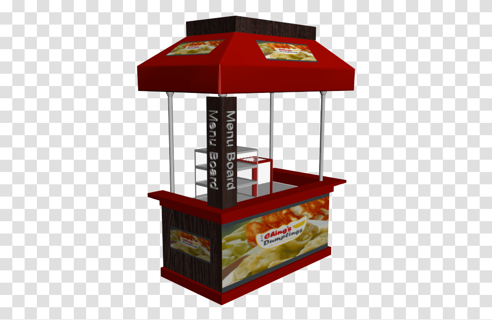 Food Cart In Malls, Kiosk, Bus Stop, Box, Canopy Transparent Png