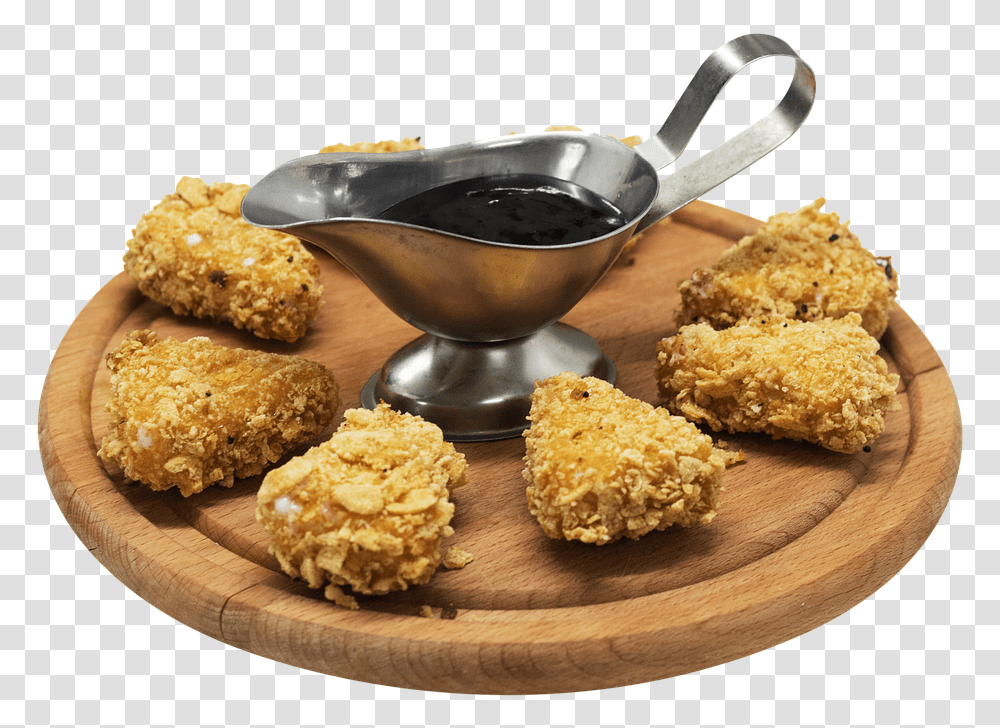 Food Chicken Meal Meat Dinner Lunch Plate Pohovana Piletina U Korama, Nuggets, Fried Chicken, Spoon, Cutlery Transparent Png