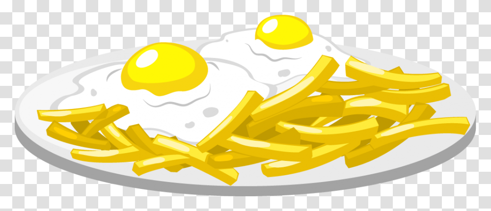 Food Clipart Image Dibujos De Huevo Frito, Fries, Egg Transparent Png