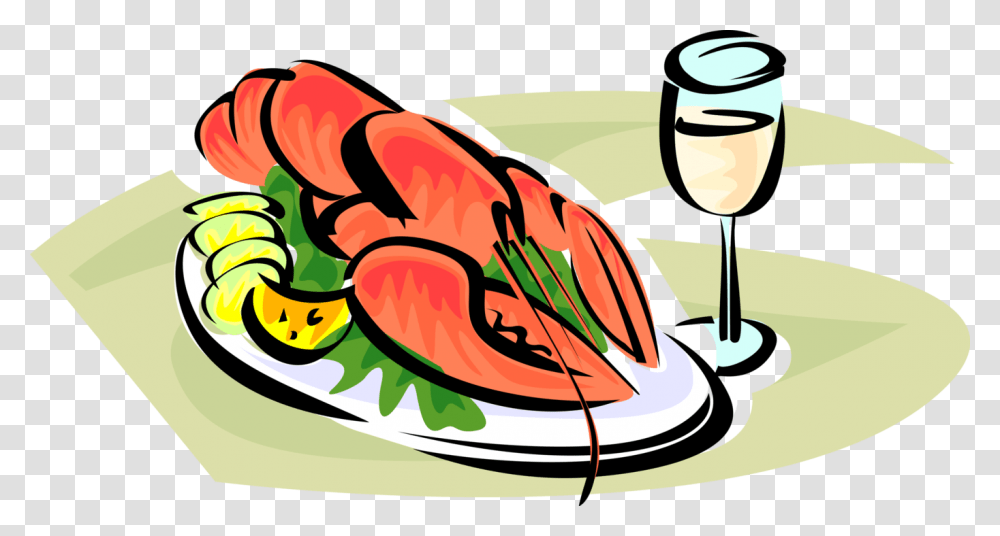 Food Clipart Lobster Food Meal Lobster Dinner Clip Art, Dish, Platter, Culinary, Supper Transparent Png