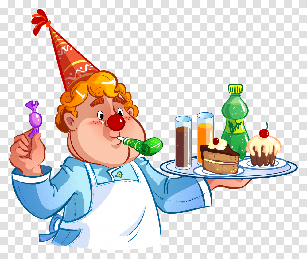 Food Cooking Chef Clip Art Roztyazhka Z Dnem Narodzhennya, Apparel, Party Hat, Fire Truck Transparent Png