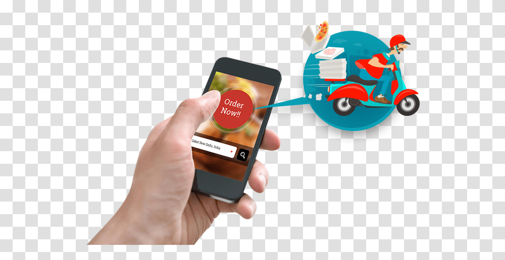 Food Delivery App, Person, Human, Phone, Electronics Transparent Png