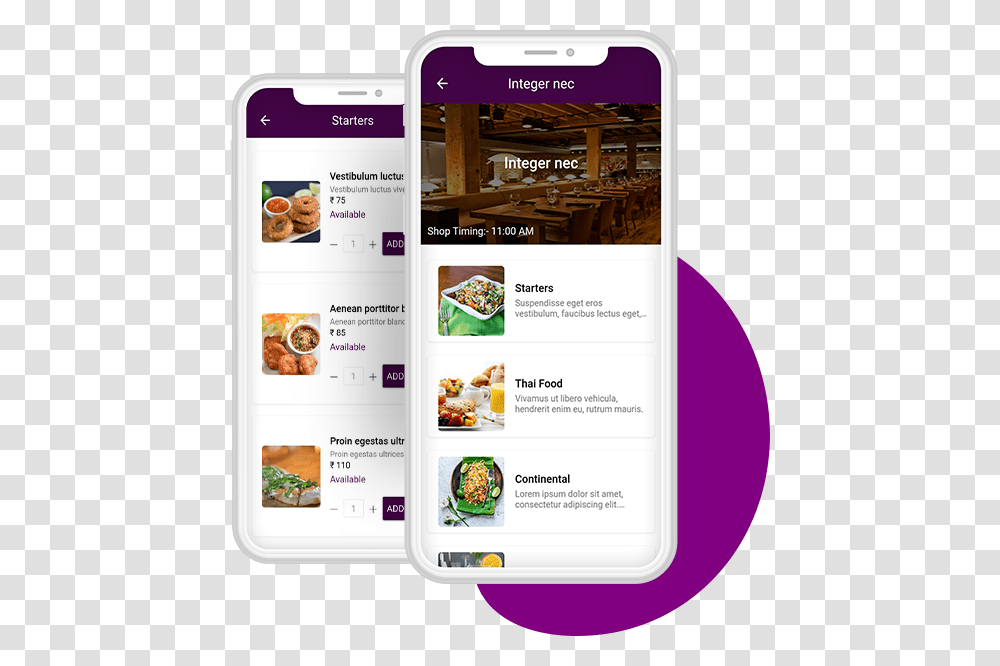 Food Delivery Customer App Smartphone, Menu, File, Page Transparent Png