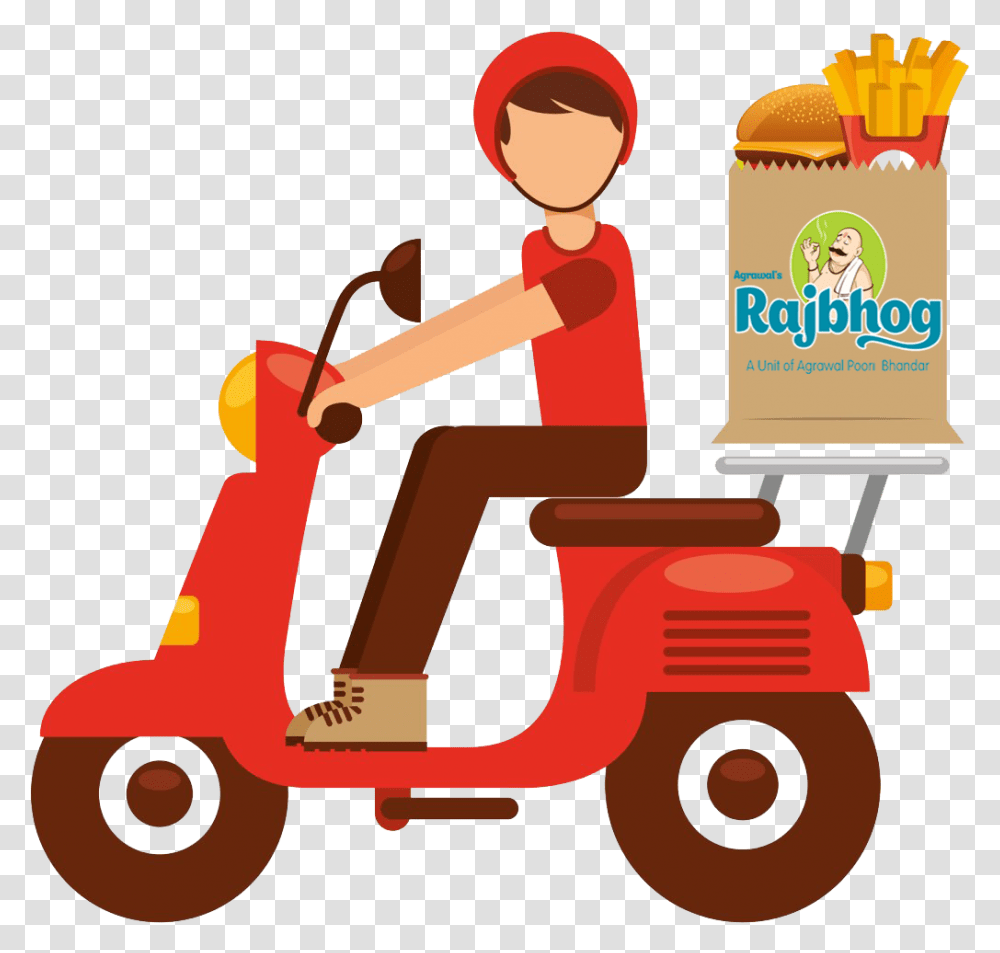 Food Delivery Download Food Delivery, Motorcycle, Vehicle, Transportation, Motor Scooter Transparent Png