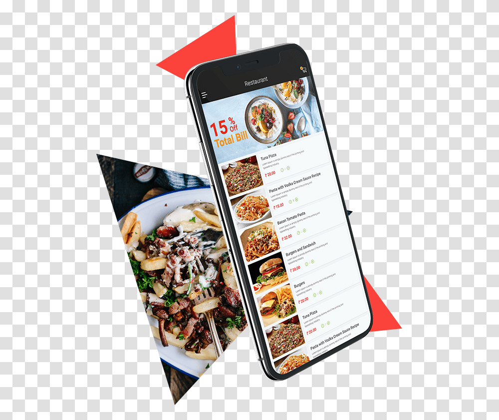 Food Delivery Mobile App Features Dish, Menu, Plant, Produce Transparent Png