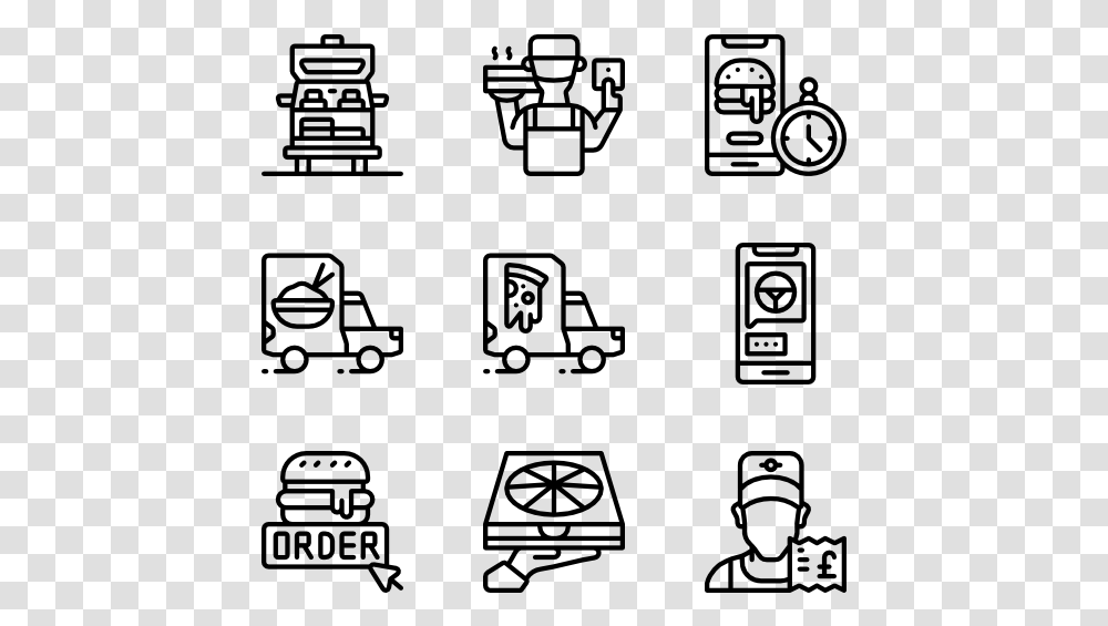 Food Delivery Print Icons, Gray, World Of Warcraft Transparent Png