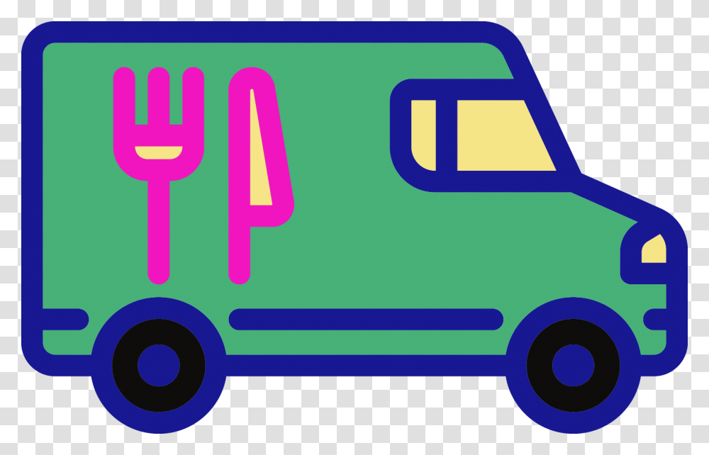 Food Delivery, Van, Vehicle, Transportation, Moving Van Transparent Png