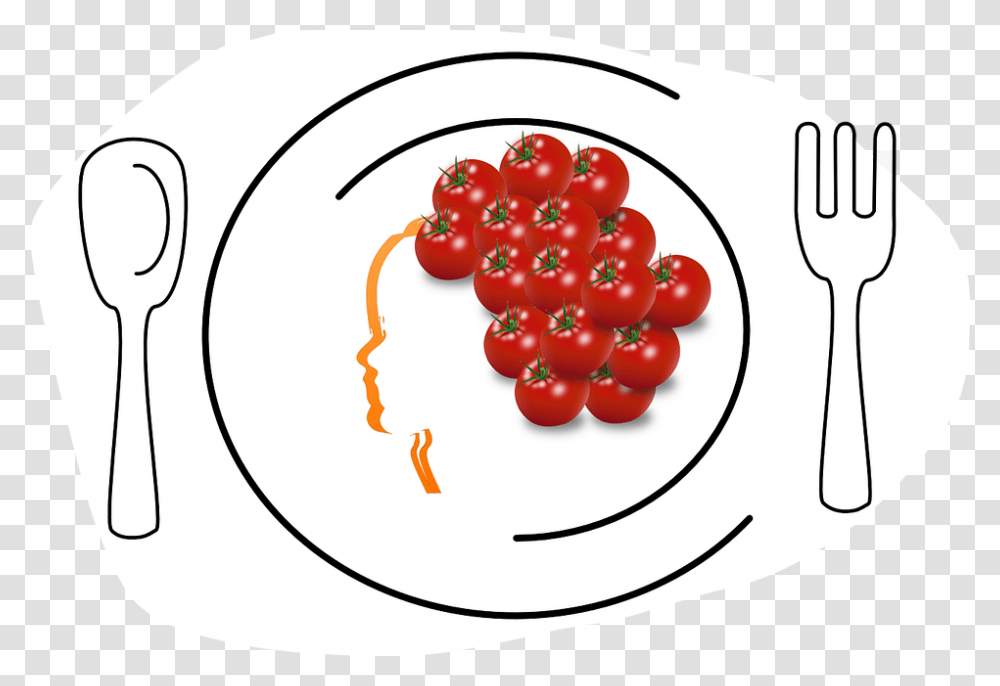 Food Design Vector Tomatoes Food On Plate Design Food, Plant, Fruit, Cherry, Vegetable Transparent Png